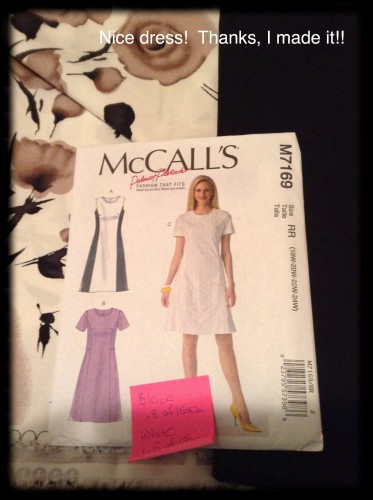 Love the dress… The Pattern?  Not so much…