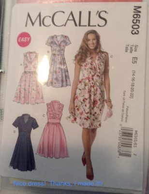 Nice dress!  Thanks, I made it!!