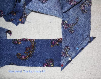 Nice dress! Thanks, I made it!!