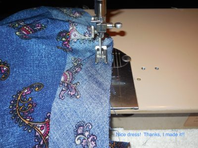 Nice dress! Thanks, I made it!!