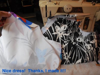 Nice dress! Thanks, I made it!!