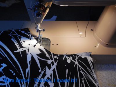 Nice dress! Thanks, I made it!!