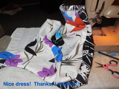 Nice dress! Thanks, I made it!!