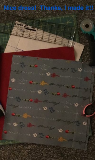 Nice dress!  Thanks, I made it!!