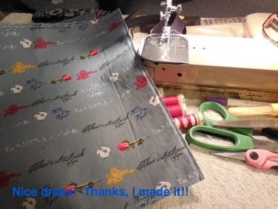 Nice dress!  Thanks, I made it!!