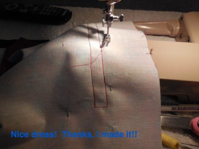 Nice dress!  Thanks, I made it!!