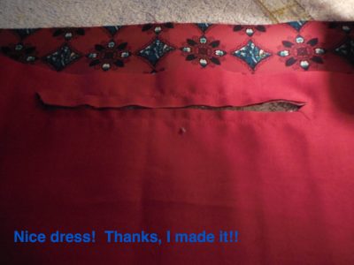 Nice dress!  Thanks, I made it!!