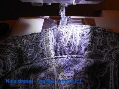 Nice dress!  Thanks, I made it!!