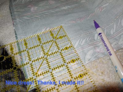 Nice dress!  Thanks, I made it!!