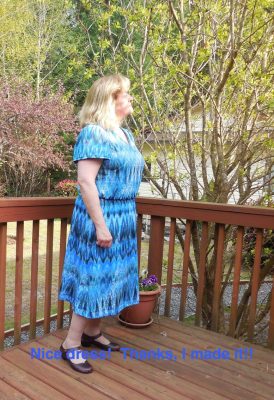 Nice dress!  Thanks, I made it!!