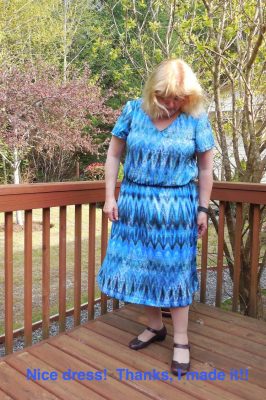 Nice dress!  Thanks, I made it!!