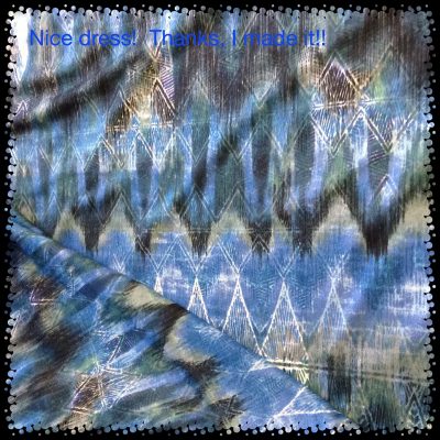 Nice dress!  Thanks, I made it!!