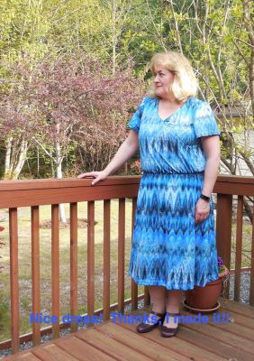 Nice dress!  Thanks, I made it!!