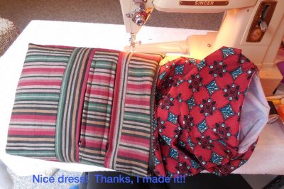 Nice dress! Thanks, I made it!!