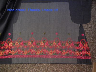 Nice dress!  Thanks, I made it!!