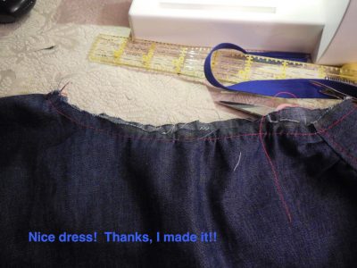 Nice dress!  Thanks, I made it!!