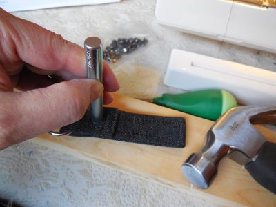How to install metal rivets on your bags … the easy & inexpensive way!