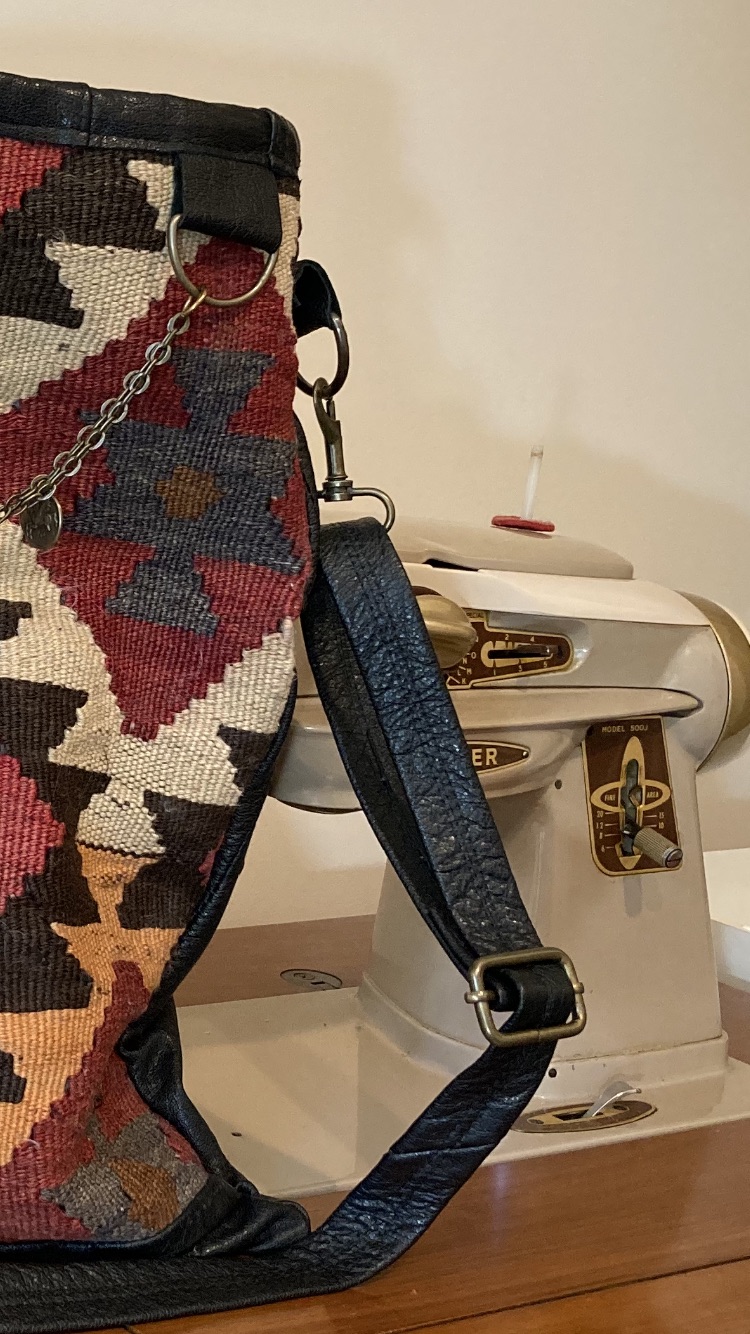Restoring Your Kilim Bag with Leather