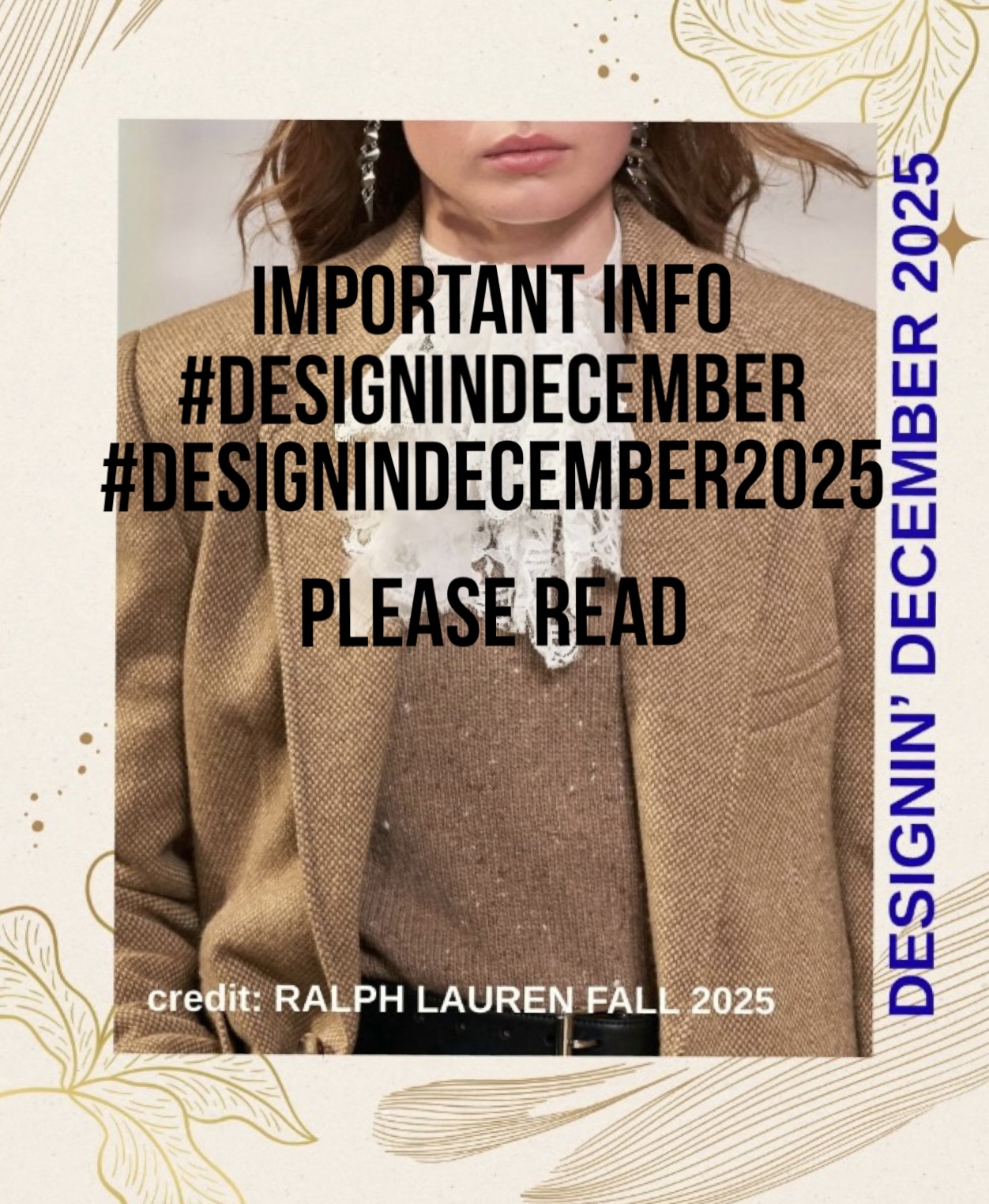 Designin’ December 2025 – IMPORTANT INFO and some more entries!
